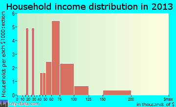 New Liberty household income distribution