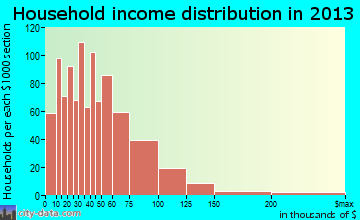 Newton household income distribution