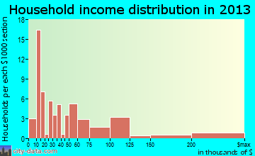 Okoboji household income distribution
