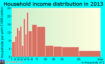 Bethel household income distribution