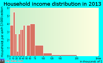 Everest household income distribution