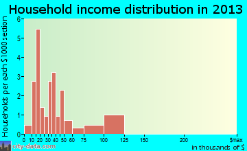 Denison household income distribution