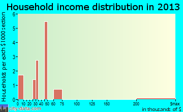 Chitina household income distribution