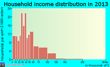 WaKeeney household income distribution