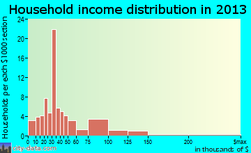 Coker household income distribution