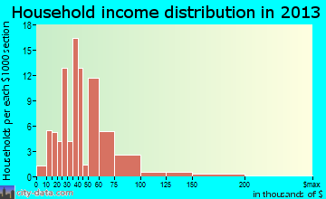 Plains household income distribution