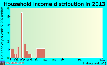 Palmer household income distribution