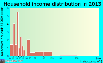 Luray household income distribution