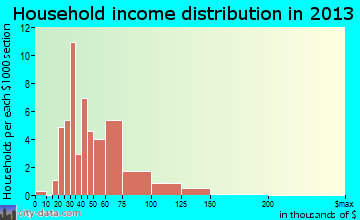Leon household income distribution