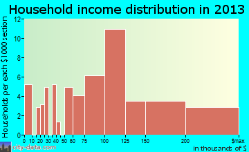 Buckner household income distribution