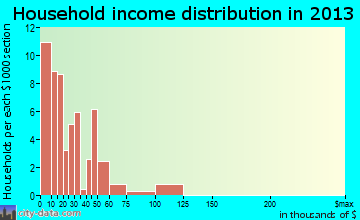 Martin household income distribution
