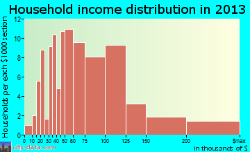 St. Regis Park household income distribution