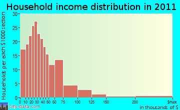 Magnolia-Upton household income distribution