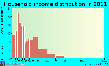 Long Fork household income distribution