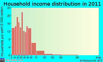 Fancy Farm household income distribution