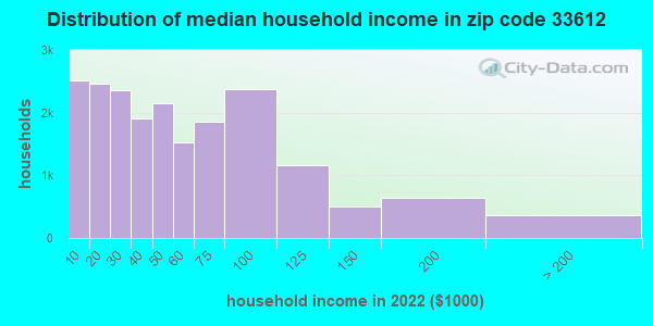 33612 Zip Code (Tampa, Florida) Profile - homes, apartments, schools, population, income ...