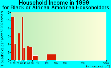 Buchanan household income for Black or African American householders