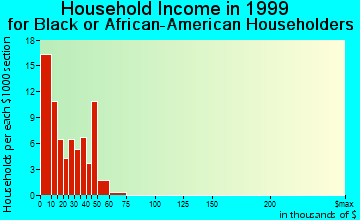 Dowagiac household income for Black or African American householders