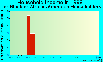 Fenton household income for Black or African American householders