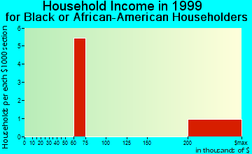 Grosse Pointe Shores household income for Black or African American householders