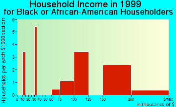 Plymouth Township household income for Black or African American householders