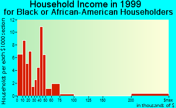 New Brighton household income for Black or African American householders