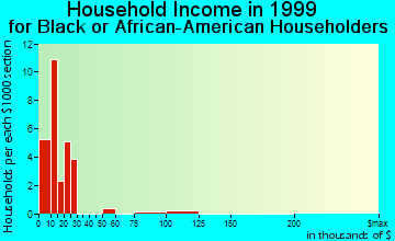 Duncan household income for Black or African American householders