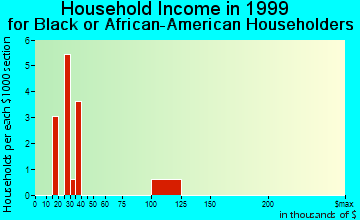 Columbus household income for Black or African American householders