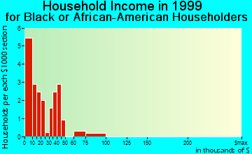 McNeil household income for Black or African American householders