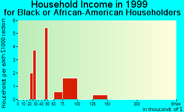 Budd Lake household income for Black or African American householders