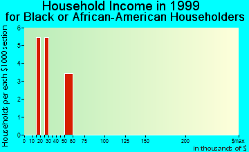 Flemington household income for Black or African American householders