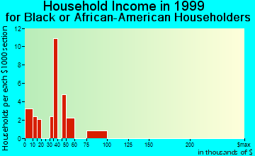Brockport household income for Black or African American householders