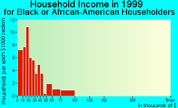 Smackover household income for Black or African American householders
