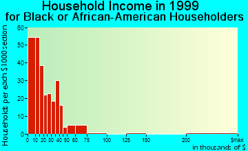 Wynne household income for Black or African American householders