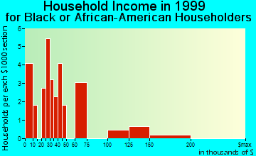 Summerfield household income for Black or African American householders