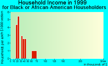 Castle Shannon household income for Black or African American householders