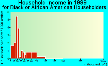 Cowan household income for Black or African American householders