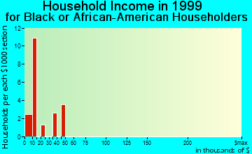 Winnsboro household income for Black or African American householders