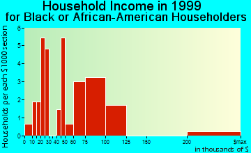 Kirkland household income for Black or African American householders