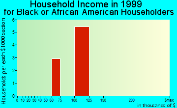 Point Pleasant household income for Black or African American householders