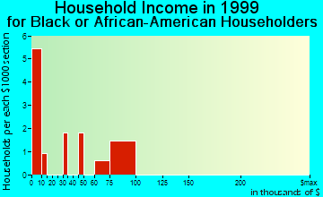 Red Jacket household income for Black or African American householders