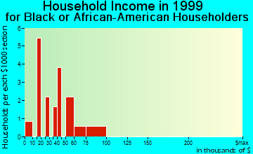 Ellendale household income for Black or African American householders