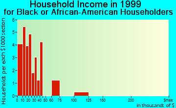 Lewes household income for Black or African American householders
