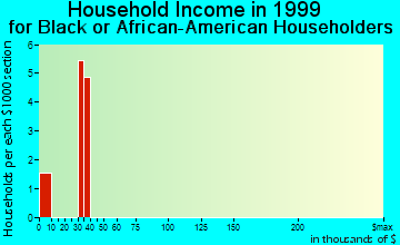 Bayonet Point household income for Black or African American householders