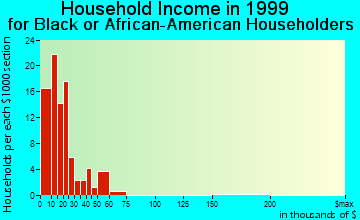 De Funiak Springs household income for Black or African American householders