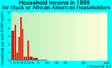 Fort White household income for Black or African American householders
