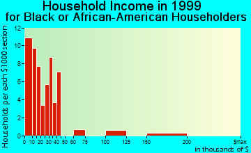Punta Gorda household income for Black or African American householders