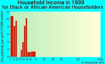 Tavares household income for Black or African American householders
