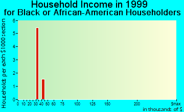 White City household income for Black or African American householders
