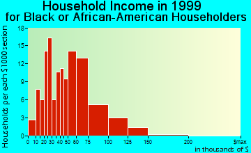 Kennesaw household income for Black or African American householders